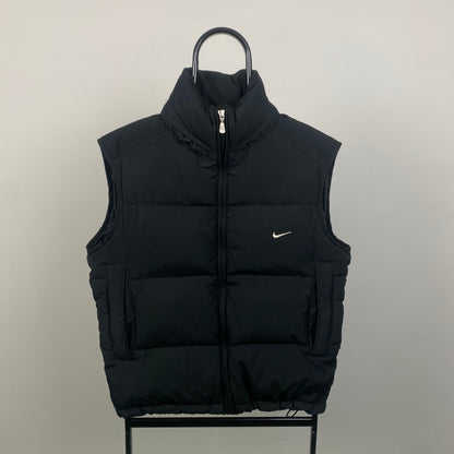 00s Nike Puffer Gilet Jacket Black Small