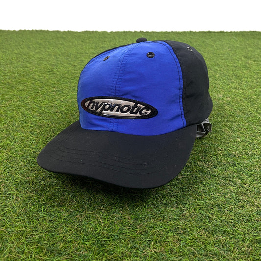 Retro Hypnotic Rave Hat Blue