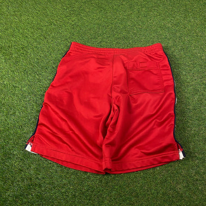 Retro Kappa Logo Taping Shorts Red Medium