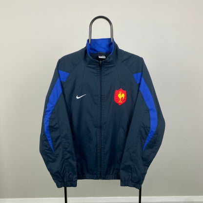 00s Nike France Windbreaker Jacket Blue Small