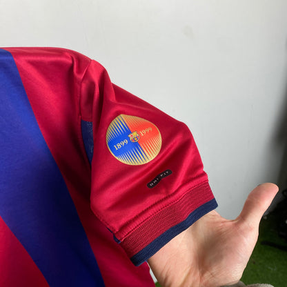 90s Nike Barcelona Football Shirt T-Shirt Red Small