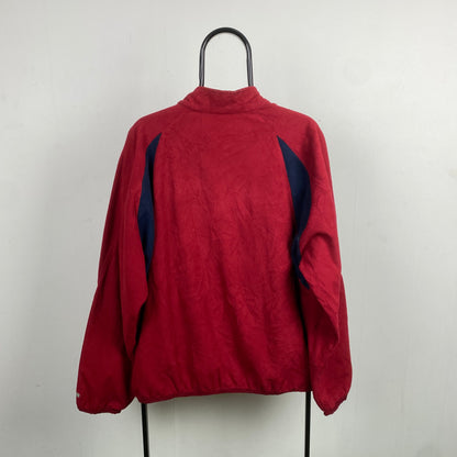 90s Nike Barcelona Fleece Sweatshirt Red Large