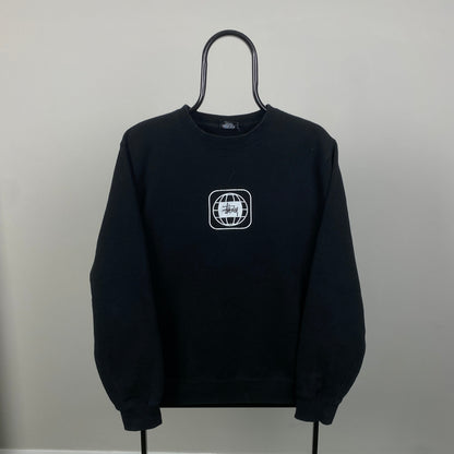 00s Stussy Sweatshirt Black Small