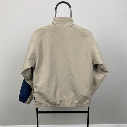 00s Nike Barcelona Windbreaker Jacket Brown Small