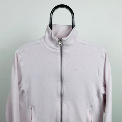 00s Nike Zip Fleece Sweatshirt Pink Womens Large