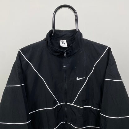 00s Nike Piping Windbreaker Jacket Black XL