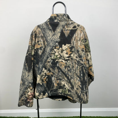Retro Ozark Trail Realtree Fleece Sweatshirt Brown XL