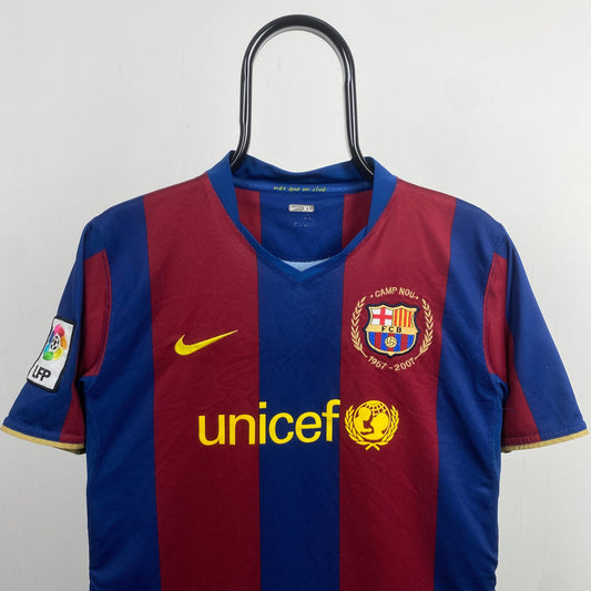 00s Nike Barcelona Football Shirt T-Shirt Red Small