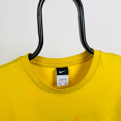 00s Nike Brazil T-Shirt Yellow XXL