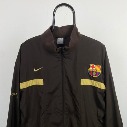 00s Nike Barcelona Windbreaker Jacket Brown XL