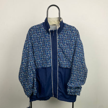 90s Nike Windbreaker Jacket Blue Large