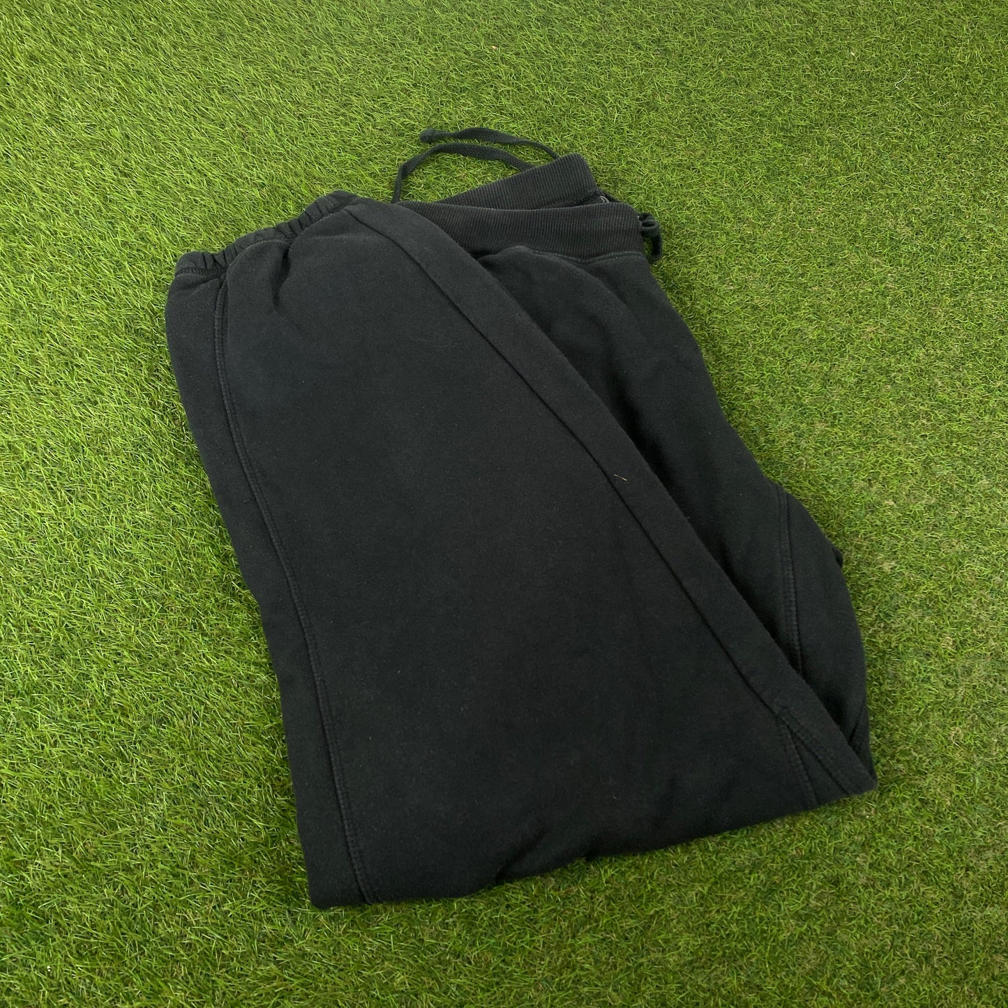 00s Nike Wide Leg Cotton Joggers Black Large