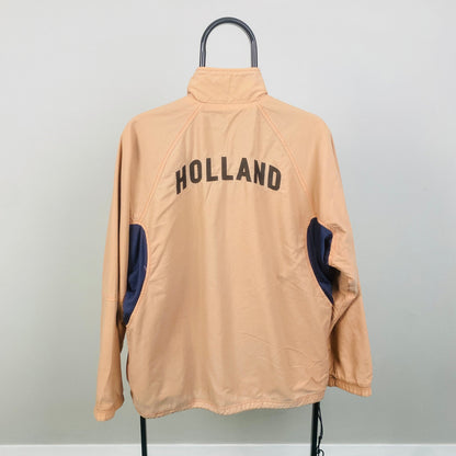 00s Nike Netherlands Reversible Windbreaker Jacket Blue Small