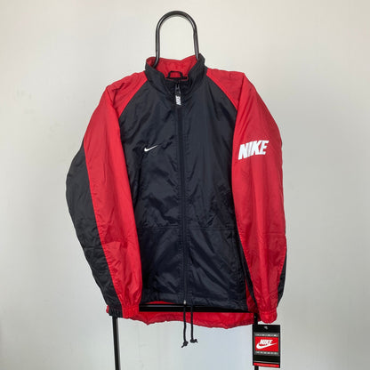 90s Nike Windbreaker Jacket Black Small/Medium