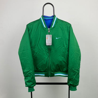 00s Nike Reversible Varsity Jacket Blue Medium