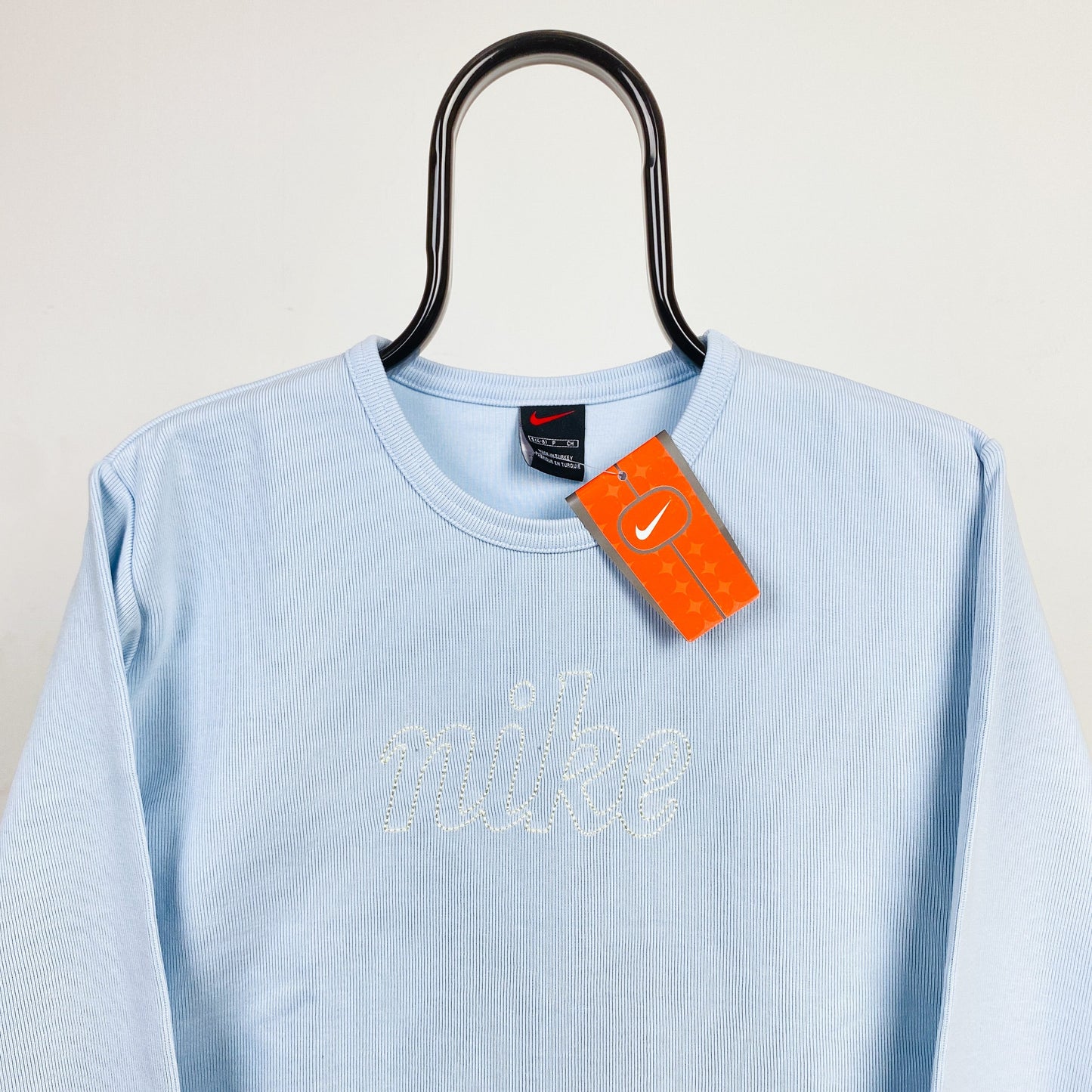 90s Nike Sweatshirt Baby Blue Small