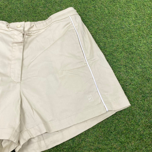 90s Nike Piping Challenge Court Shorts Brown Large