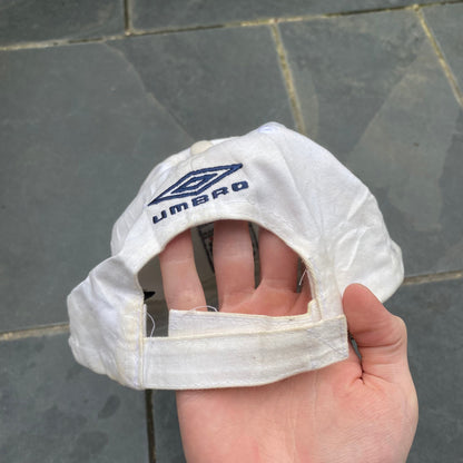 Vintage Umbro England Hat Cap White