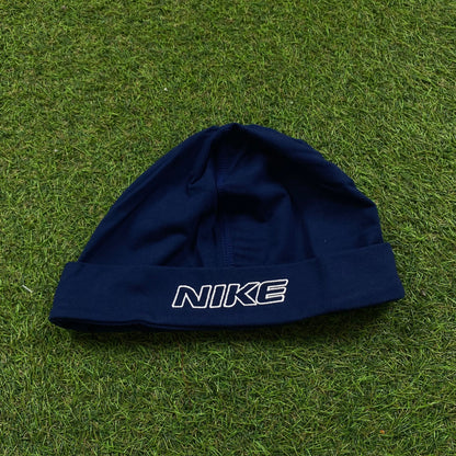 Vintage Nike Dri-Fit Beanie Hat Blue
