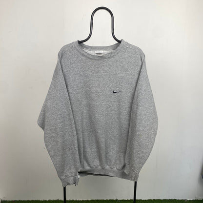 90s Nike Sweatshirt Grey Large