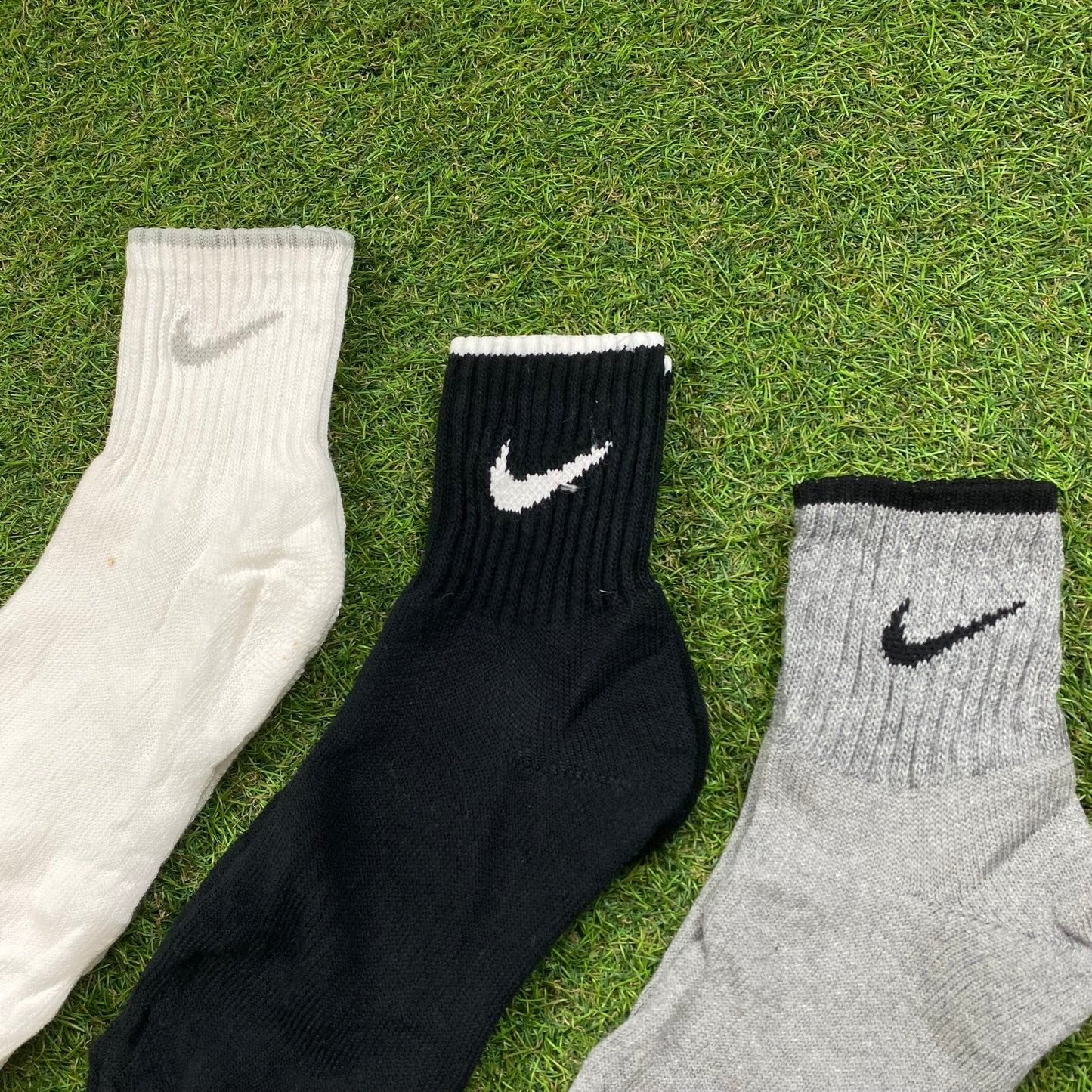 Vintage Nike Socks 3 Pack White UK12-9