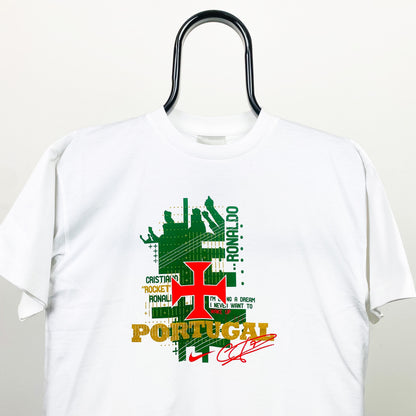 00s Nike Portugal Ronaldo T-Shirt White XS/Small