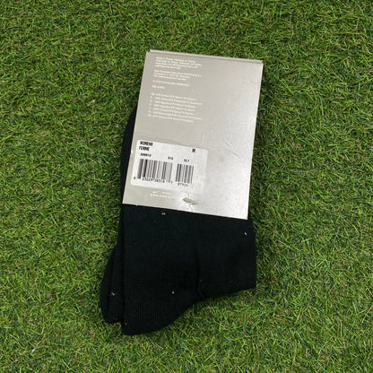 Vintage Nike Reveal Socks Black UK6-12