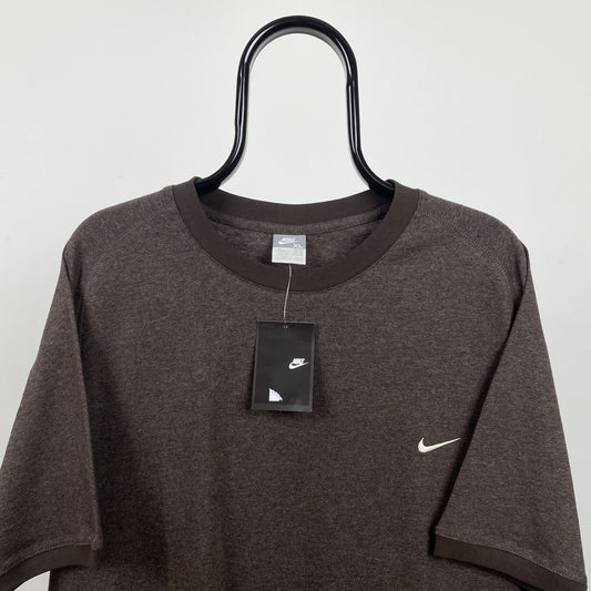 Vintage Nike T-Shirt Brown Small
