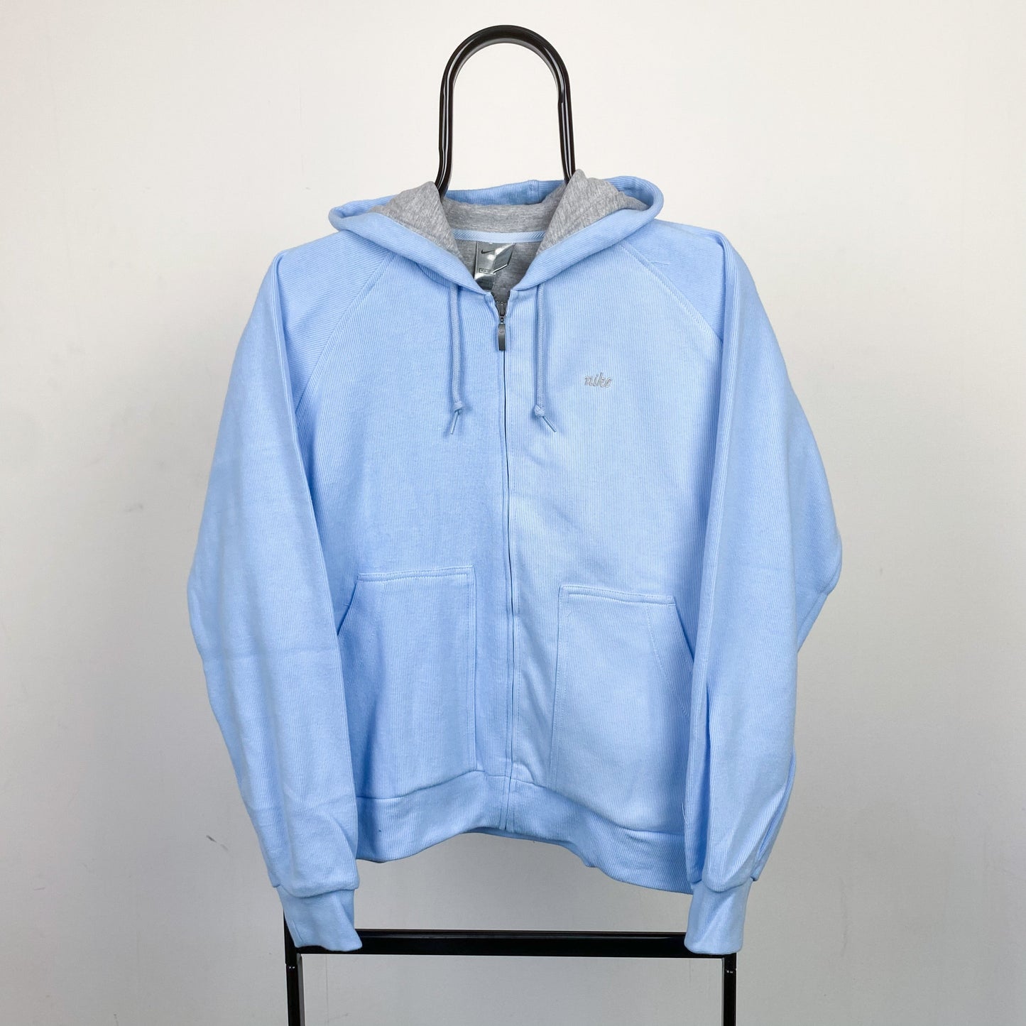 00s Nike Zip Hoodie Baby Blue Medium