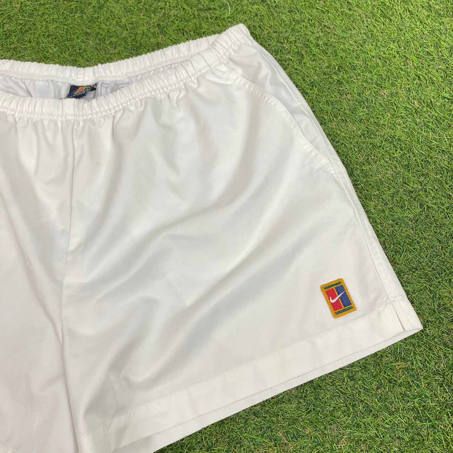 90s Nike Challenge Court Shorts White Large