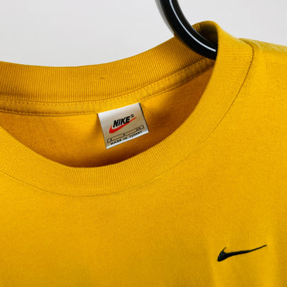 90s Nike T-Shirt Yellow Small