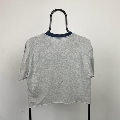 90s Nike Cropped T-Shirt Grey Small