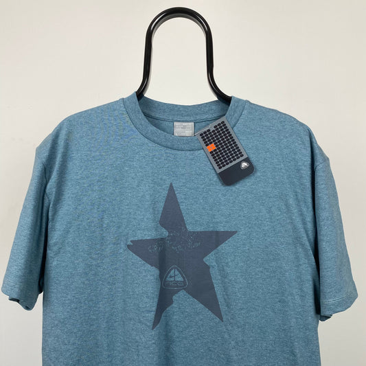 Vintage Nike ACG T-Shirt Blue Large
