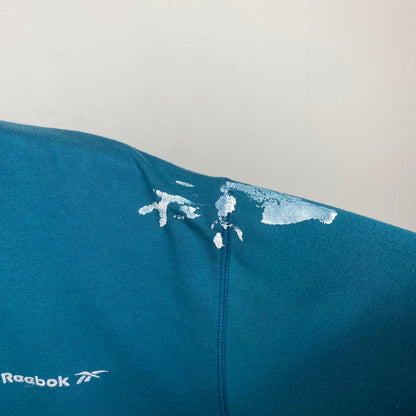 90’s Reebok Paint Sweatshirt Green Small