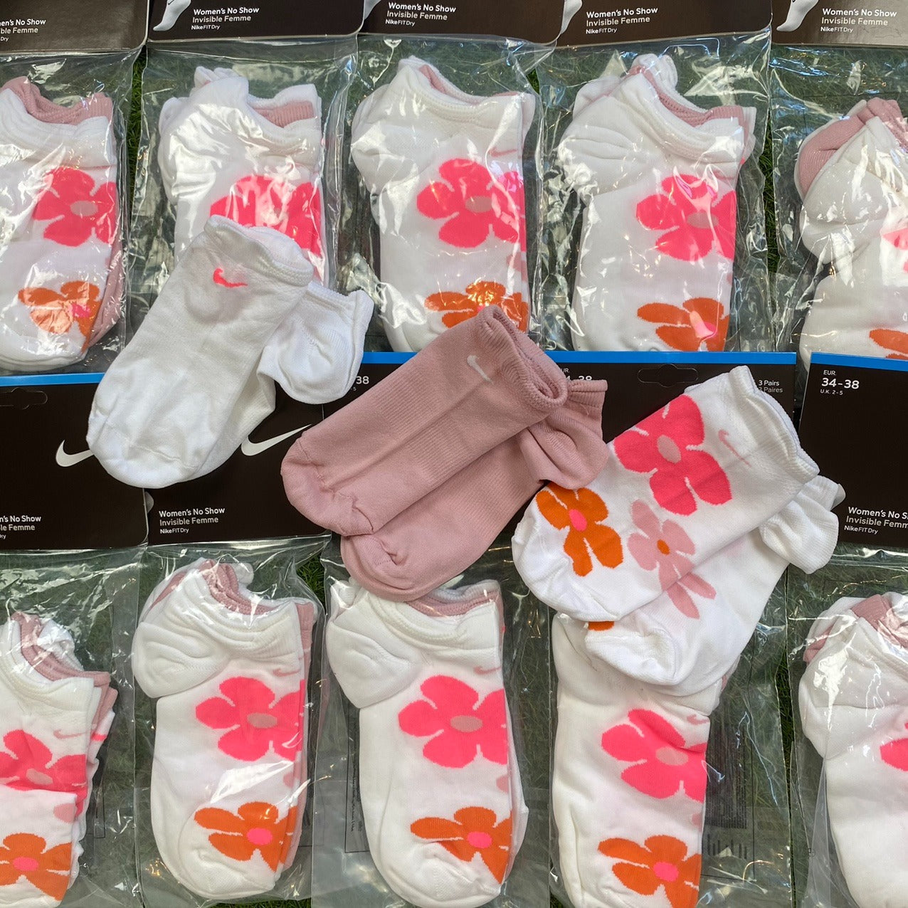 Nike Trainer Socks 3 Pack Pink